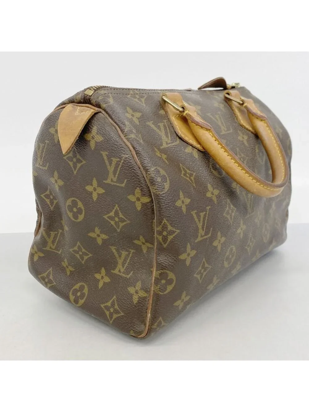Louis Vuitton Monogram Speedy 25 Brown Handbag